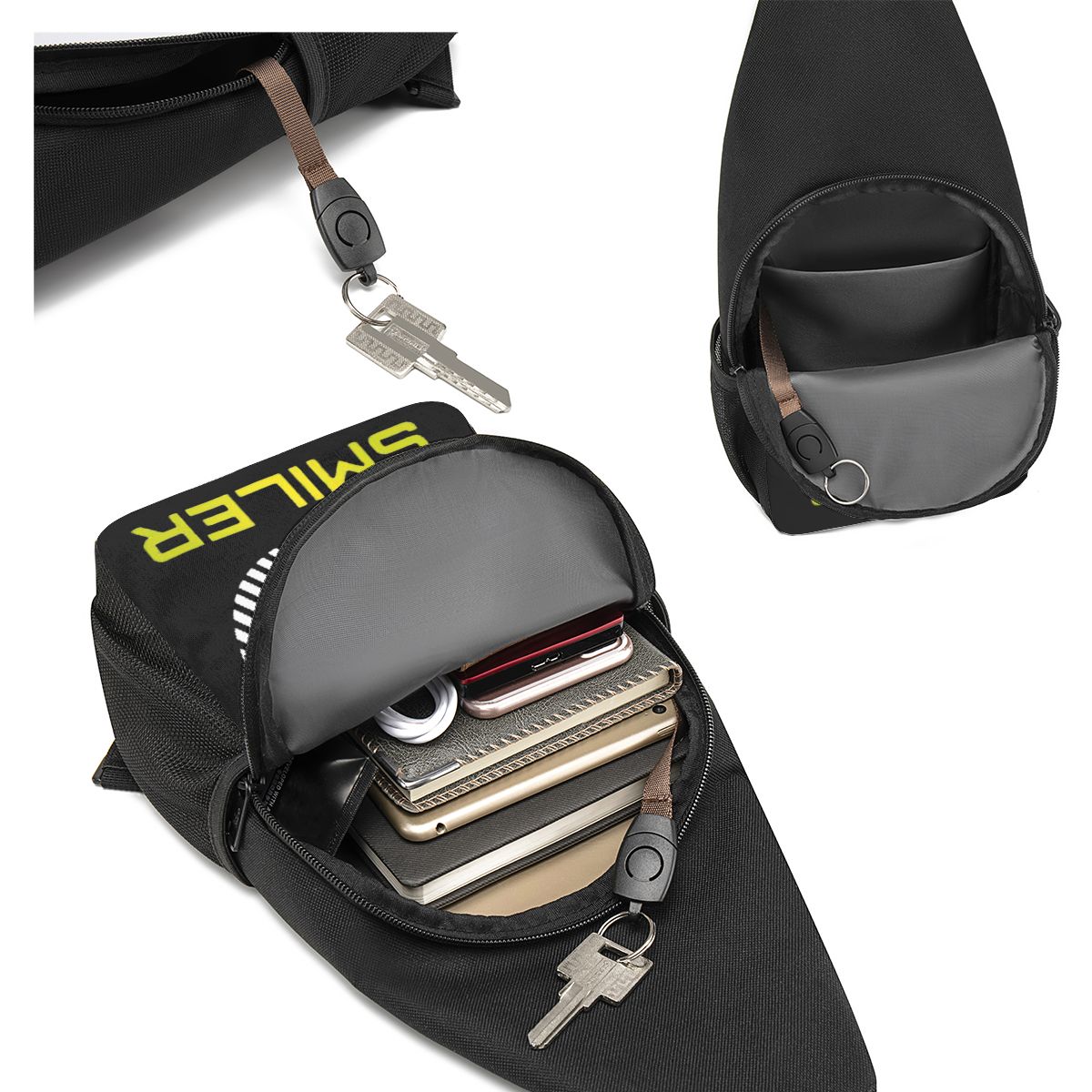 حقيبة الصدر للرجال من The Smil - مراجعة Sling Backpack Shoulder وسعره